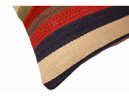 Oriental Kilim Pillow cushion natural colors & wool ca. 40x40 cm