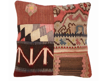 Oriental Kilim Pillow cushion natural colors & wool ca. 40x40 cm