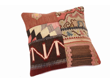 Oriental Kilim Pillow cushion natural colors & wool ca. 40x40 cm