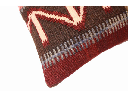 Oriental Kilim Pillow cushion natural colors & wool ca. 40x40 cm