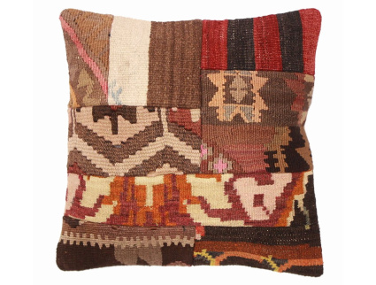 Oriental Kilim Pillow cushion natural colors & wool ca. 40x40 cm