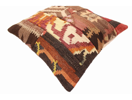 Oriental Kilim Pillow cushion natural colors & wool ca. 40x40 cm