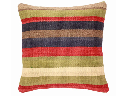 Oriental Kilim Pillow cushion natural colors & wool ca. 40x40 cm