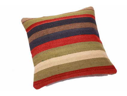 Oriental Kilim Pillow cushion natural colors & wool ca. 40x40 cm