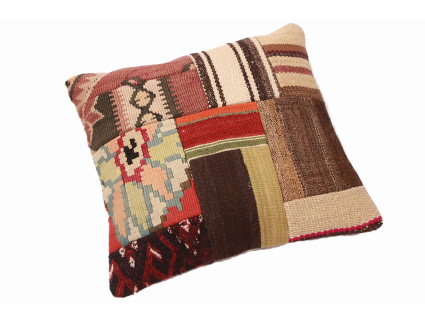 Oriental Kilim Pillow cushion natural colors & wool ca. 40x40 cm