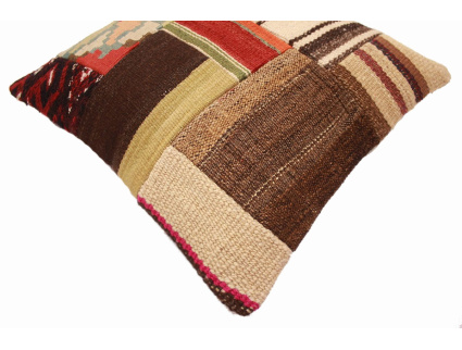 Oriental Kilim Pillow cushion natural colors & wool ca. 40x40 cm