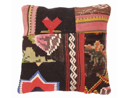 Oriental Kilim Pillow cushion natural colors & wool ca. 40x40 cm