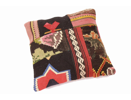 Oriental Kilim Pillow cushion natural colors & wool ca. 40x40 cm