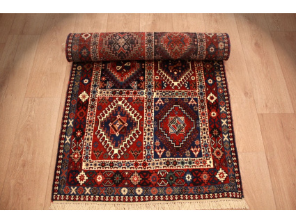 Persian carpet Yalameh pure wool 200x83 cm Runner