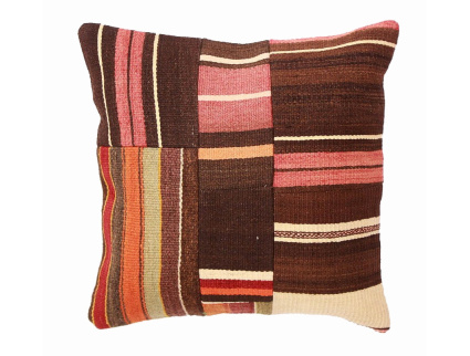 Oriental Kilim Pillow cushion natural colors & wool ca. 40x40 cm