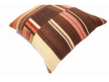 Oriental Kilim Pillow cushion natural colors & wool ca. 40x40 cm