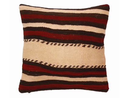 Oriental Kilim Pillow cushion natural colors & wool ca. 40x40 cm