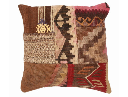 Oriental Kilim Pillow cushion natural colors & wool ca. 40x40 cm