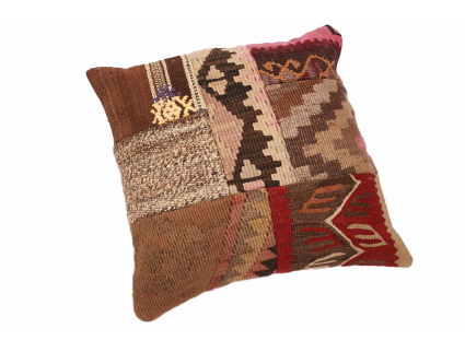 Oriental Kilim Pillow cushion natural colors & wool ca. 40x40 cm