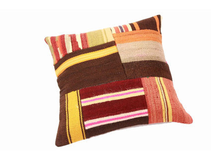 Oriental Kilim Pillow cushion natural colors & wool ca. 40x40 cm