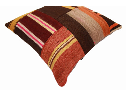 Oriental Kilim Pillow cushion natural colors & wool ca. 40x40 cm