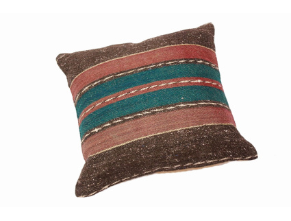 Oriental Kilim Pillow cushion natural colors & wool ca. 40x40 cm