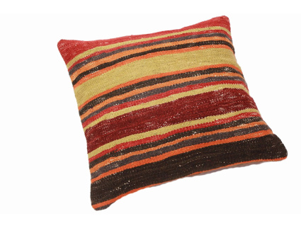 Oriental Kilim Pillow cushion natural colors & wool ca. 40x40 cm