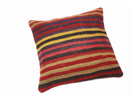 Oriental Kilim Pillow cushion natural colors & wool ca. 40x40 cm