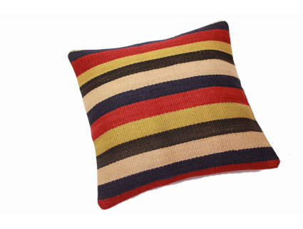 Oriental Kilim Pillow cushion natural colors & wool ca. 40x40 cm