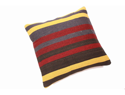 Oriental Kilim Pillow cushion natural colors & wool ca. 40x40 cm