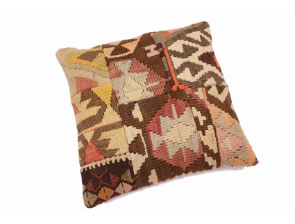 Oriental Kilim Pillow cushion natural colors & wool ca. 40x40 cm