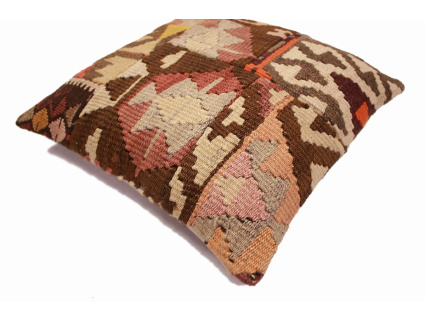 Oriental Kilim Pillow cushion natural colors & wool ca. 40x40 cm