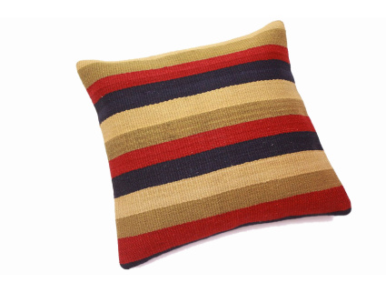 Oriental Kilim Pillow cushion natural colors & wool ca. 40x40 cm