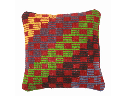 Oriental Kilim Pillow cushion natural colors & wool ca. 40x40 cm