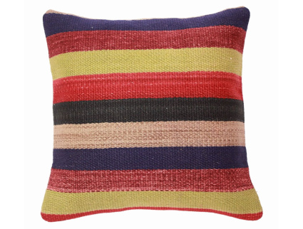 Oriental Kilim Pillow cushion natural colors & wool ca. 40x40 cm