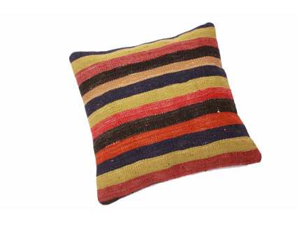 Oriental Kilim Pillow cushion natural colors & wool ca. 40x40 cm