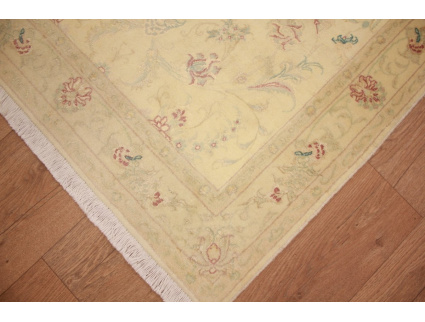 Perserteppich Täbriz Läufer mit Seide 227x86 cm Beige