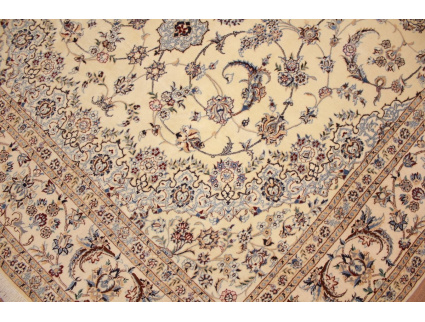 Fine Persian carpet "Nain" 6la with  silk 282x205 cm