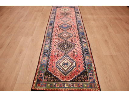 Persian carpet Yalameh pure wool 277x77 cm Läufer