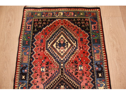 Persian carpet Yalameh pure wool 277x77 cm Läufer