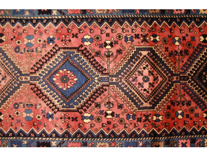 Persian carpet Yalameh pure wool 277x77 cm Läufer