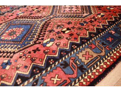 Persian carpet Yalameh pure wool 277x77 cm Läufer