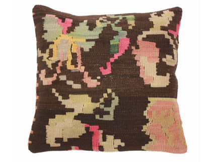 Oriental Kilim Pillow cushion natural colors & wool ca. 40x40 cm