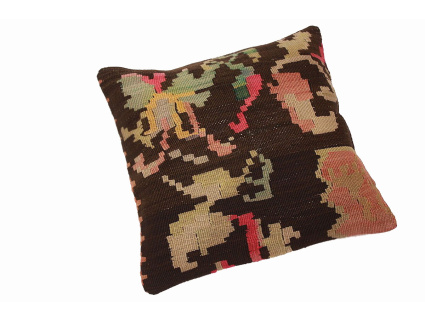 Oriental Kilim Pillow cushion natural colors & wool ca. 40x40 cm