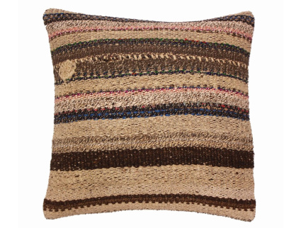 Oriental Kilim Pillow cushion natural colors & wool ca. 40x40 cm