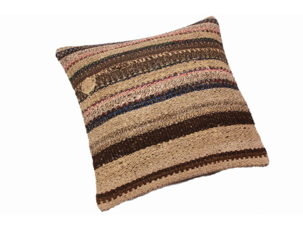 Oriental Kilim Pillow cushion natural colors & wool ca. 40x40 cm