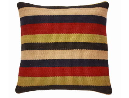 Oriental Kilim Pillow cushion natural colors & wool ca. 40x40 cm