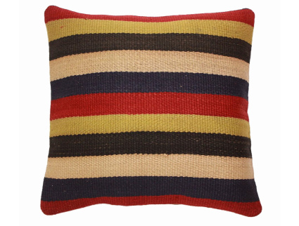 Oriental Kilim Pillow cushion natural colors & wool ca. 40x40 cm