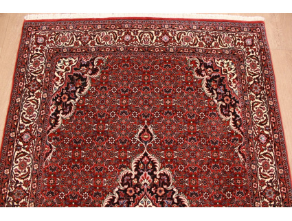 Persian carpet Bidjar with Silk 214x129 cm Red