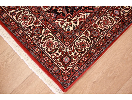 Persian carpet Bidjar with Silk 214x129 cm Red