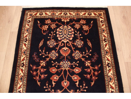 Persian carpet Sarough Runner Wool 207x87 cm Dark blue