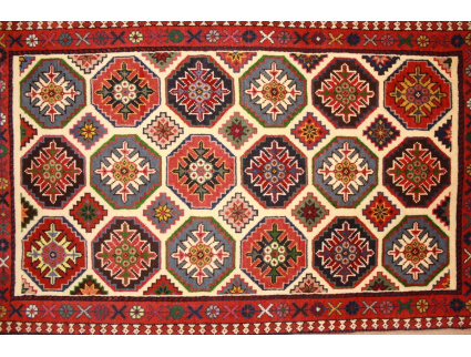 Perserteppich Yalameh Nomadenteppich 100x62 cm Beige