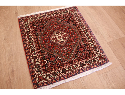 Persian carpet Bijar 56x52 cm Red