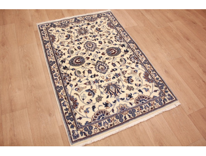 Oriental carpet Persian carpet Nain 150x97 cm Beige