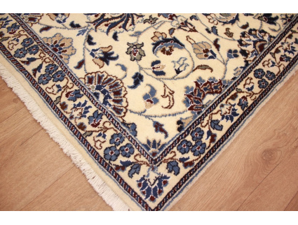 Oriental carpet Persian carpet Nain 150x97 cm Beige